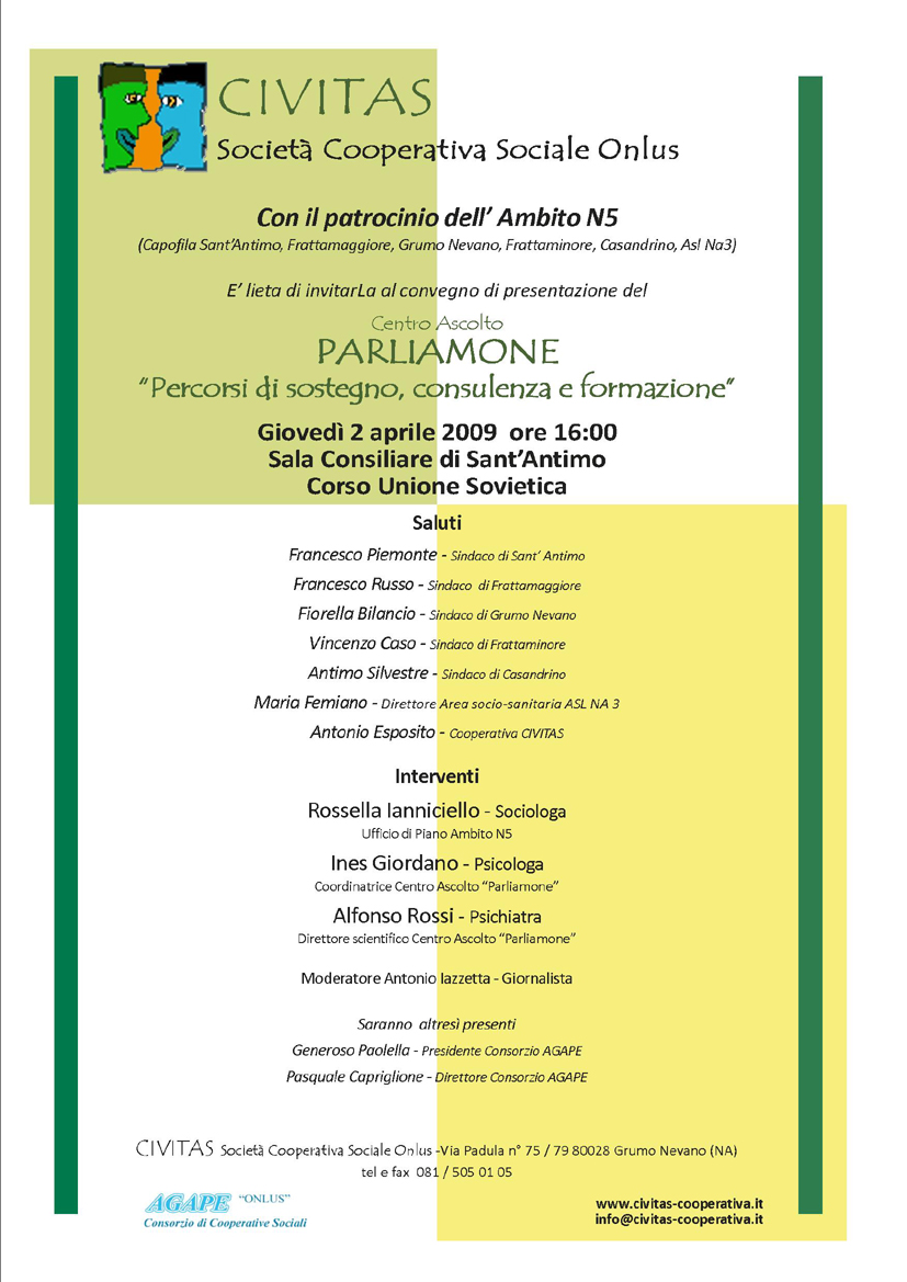 Centro ascolto 'Parliamone'