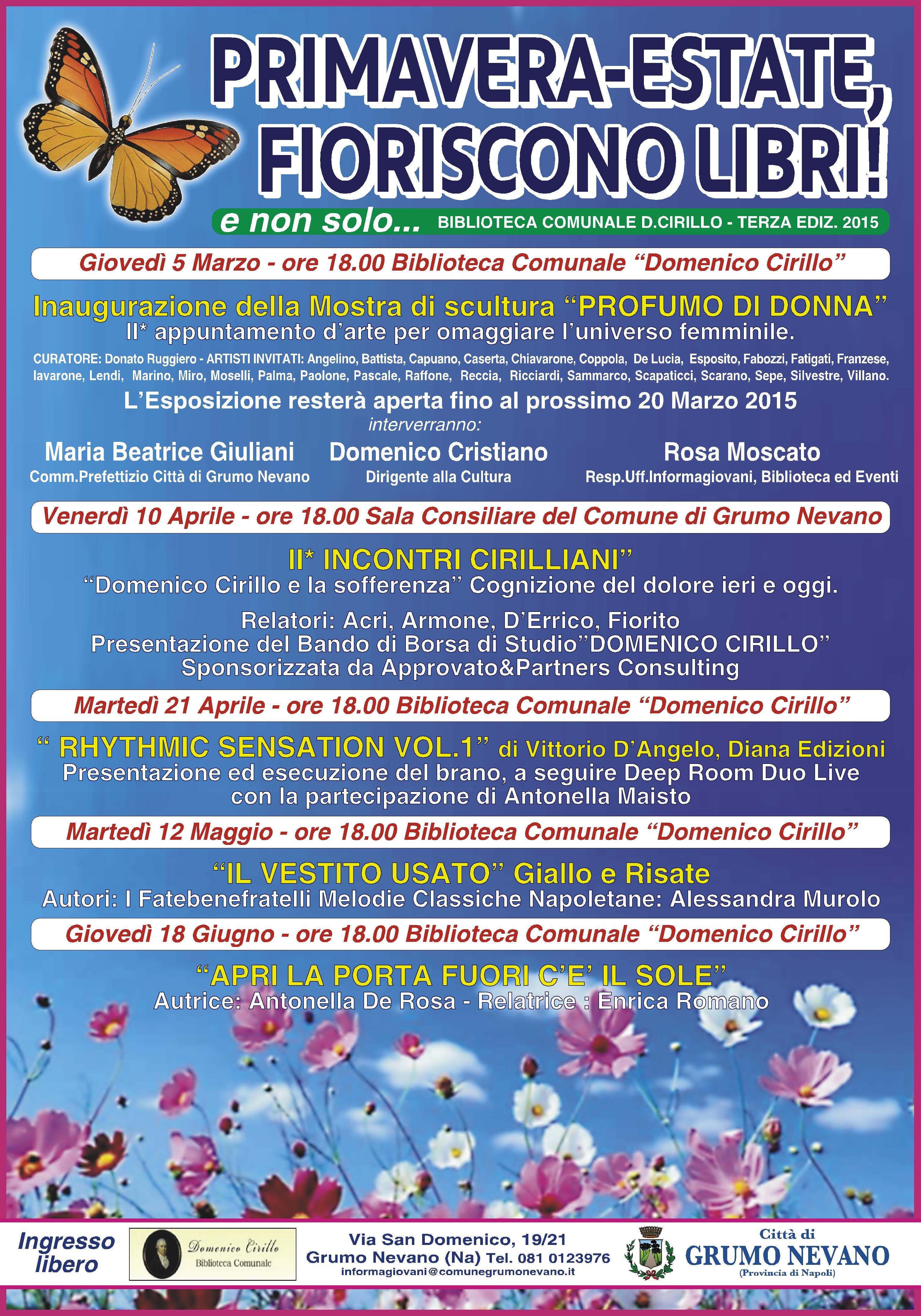 PRIMAVERA ESTATE FIORISCONO LIBRI - PROFUMO DI DONNA