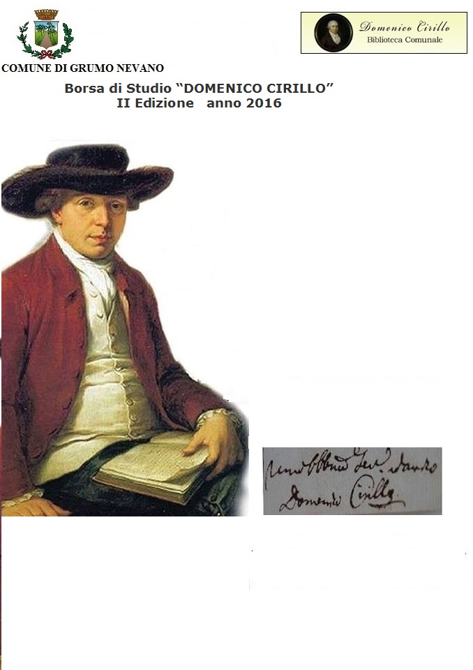 Borsa di Studio DOMENICO CIRILLO II Edizione   anno 2016