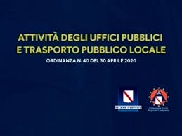 ORDINANZA DEL PRESIDENTE DELLA REGIONE N. 40 DEL 30/4/2020